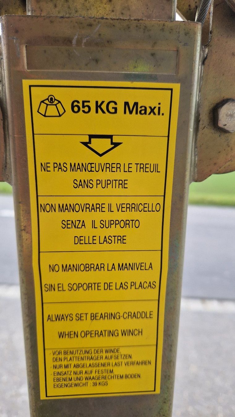 Tous les outils: Plattenheber, Plattenlift – D'occasion à Frieswil par f30 3