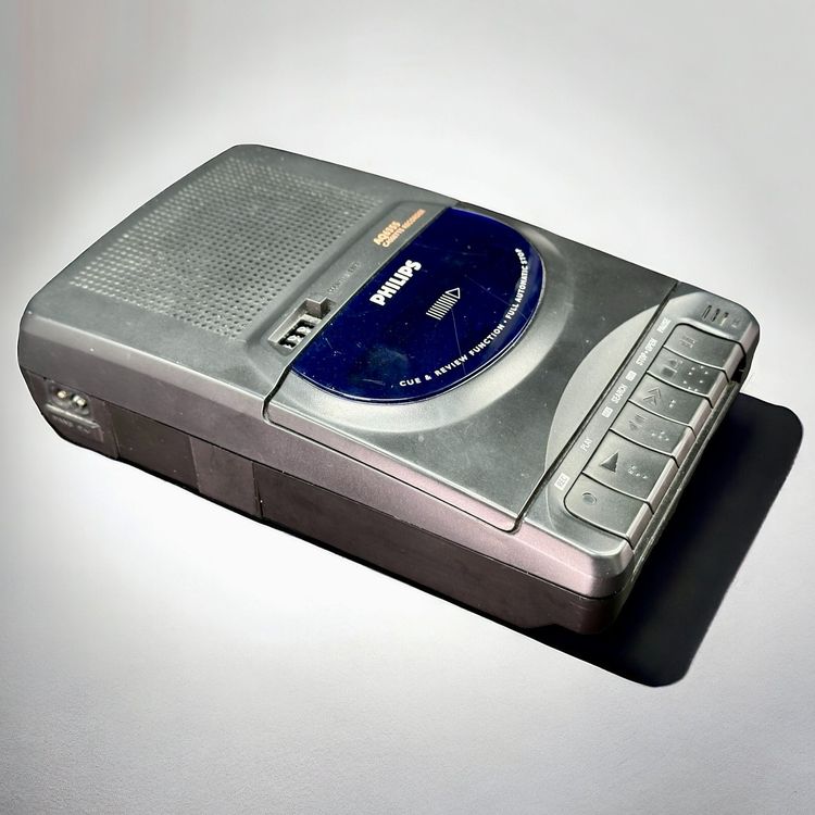 1986 Philips D8184 - Enregistreur Cassette Stéréo Portable Radio AM/FM Vintage