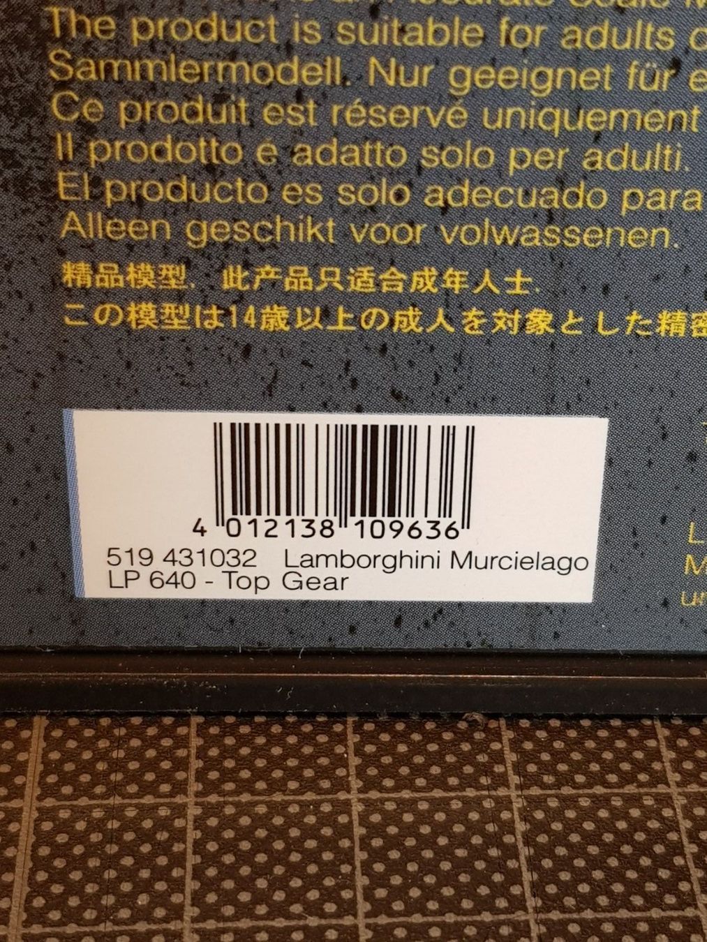 Lamborghini Modellini d'auto: Lamborghini Murcielago LP 640 - TopGear – Nuovo e nell'imballaggio originale da Chézard-St-Martin venduto da AlPat-Collections 4
