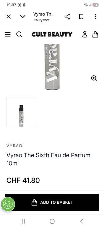 Profumi & Eau de Toilette: The Sixth Eau de Parfüm von Vyrao – Nuovo e nell'imballaggio originale da Uerkheim venduto da Pod23 2