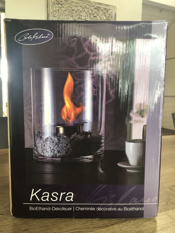 Cheminée d'extérieur: Kasra Bio Ethanol-Dekofeuer – Neuf avec emballage d'origine à Oberkirch LU par Gretlerfamily
