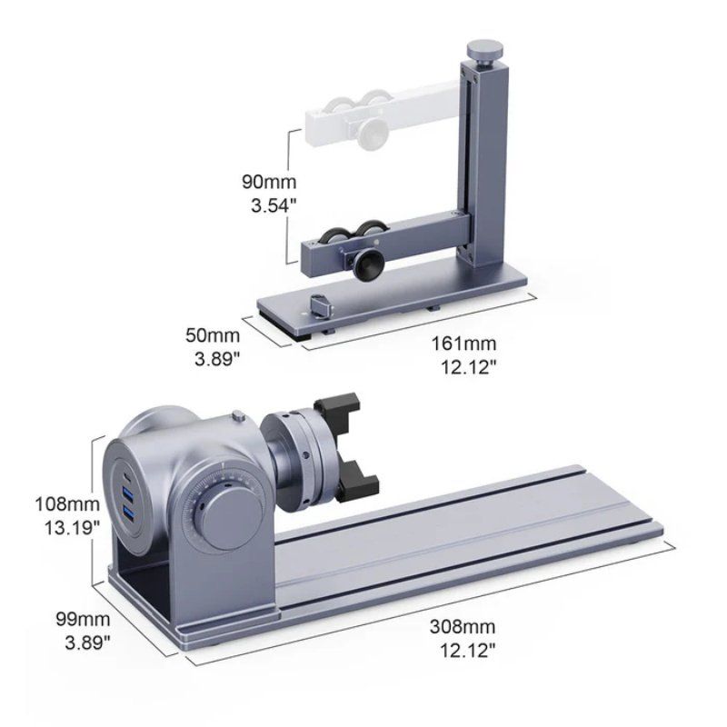 Alle Maschinen: LaserPecker Drehvorrichtung Rotary Extension – Neu und originalverpackt aus Malans GR von BUYBEST-Schweiz 5
