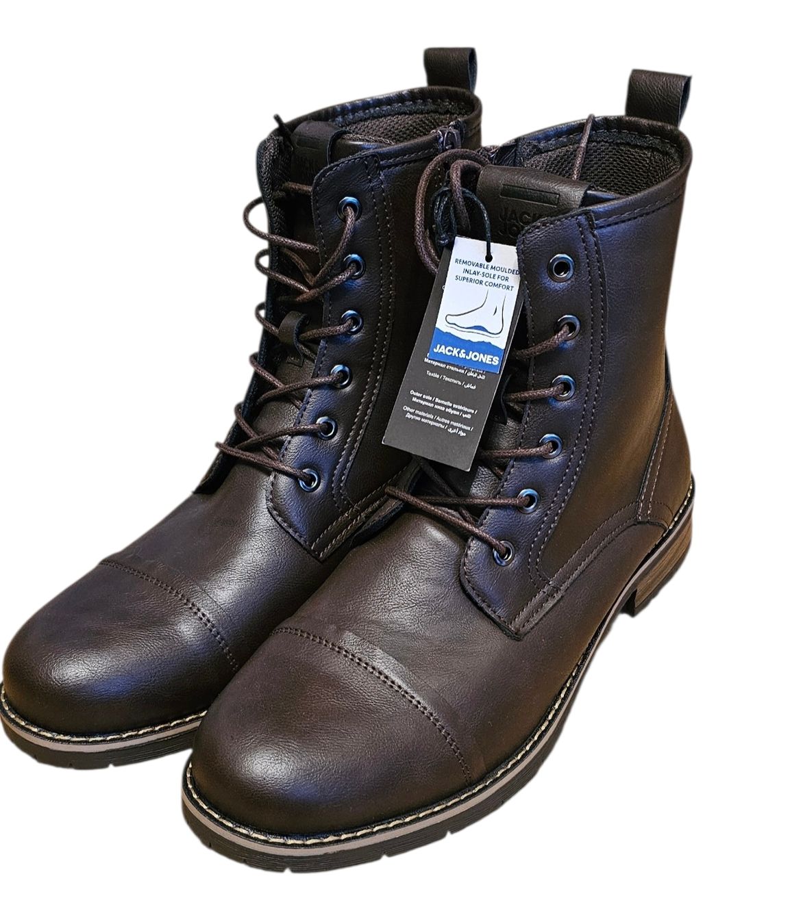 Pony Scarpe da uomo: Jack & Jones Boots, Herren Gr. 42, Braun – Nuovo e nell'imballaggio originale da Langenthal venduto da SecondChanceShop
