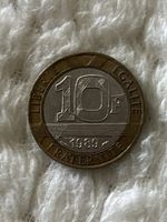französische 10-Francs-Münze von 1989 („Génie de la Bastille