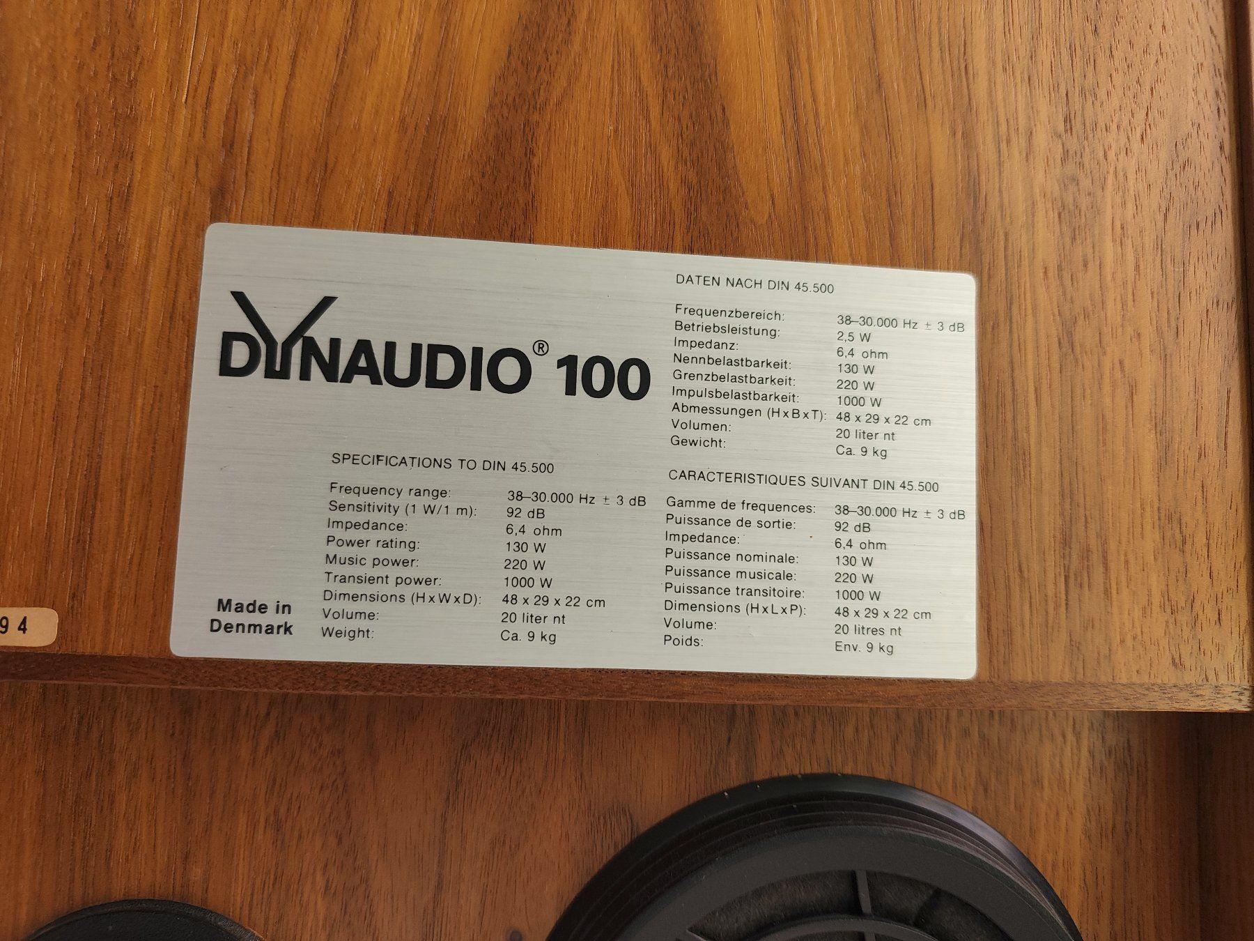 Dynaudio Lautsprecher: Dynaudio 100 – Defekt aus Oberwil BL von suaku 3