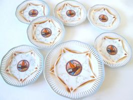 Porzellan-Dessertteller, Vintage