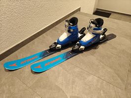 Atomic Kinderski X-Boy 90cm mit Skischuhen