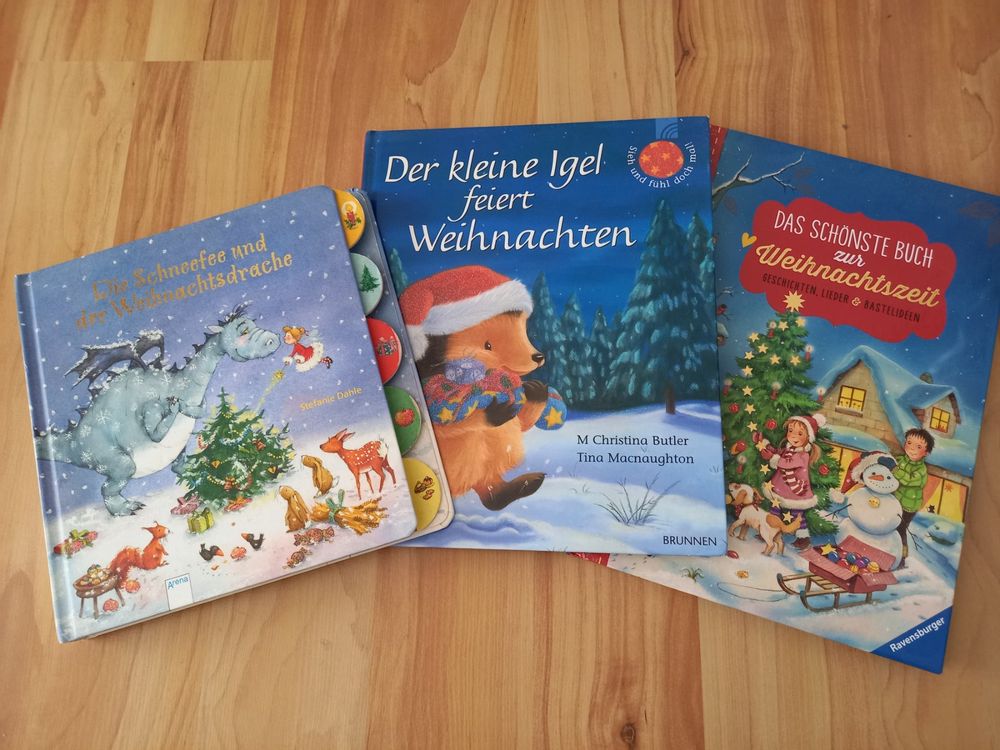 Melody Jane Puppenhaus Miniatur-Bücher | 3 Weihnachtsbücher Im Maßstab 1:12, Ca. 18x15x3 Mm, Leere Seiten