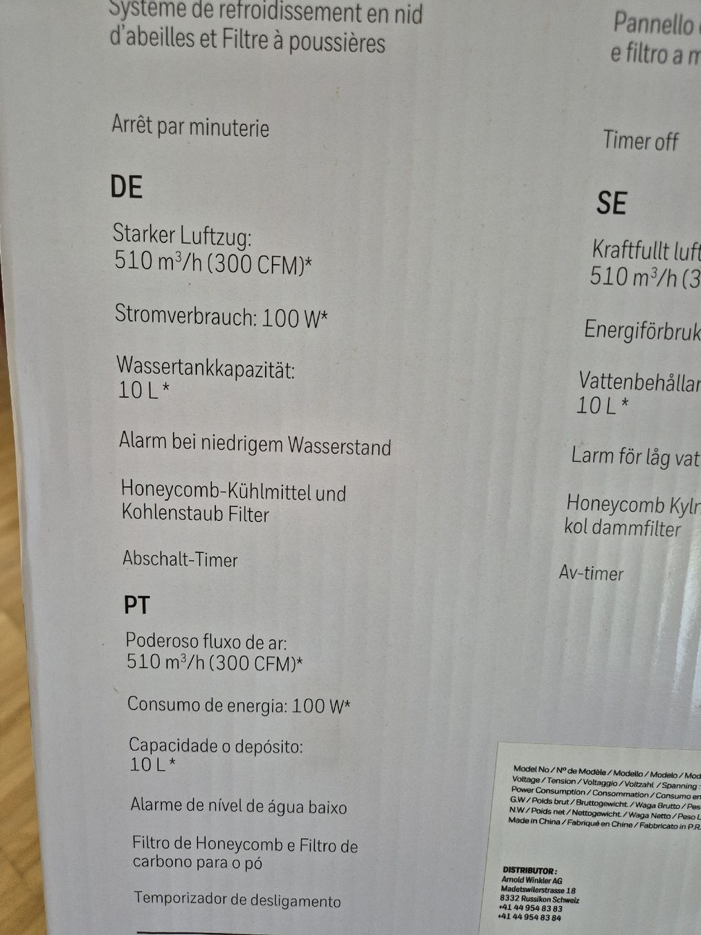 Honeywell Umidificatori d'aria: Verdunstungs-Luftkühler Honeywell – Usato da Birsfelden venduto da optimist27 4
