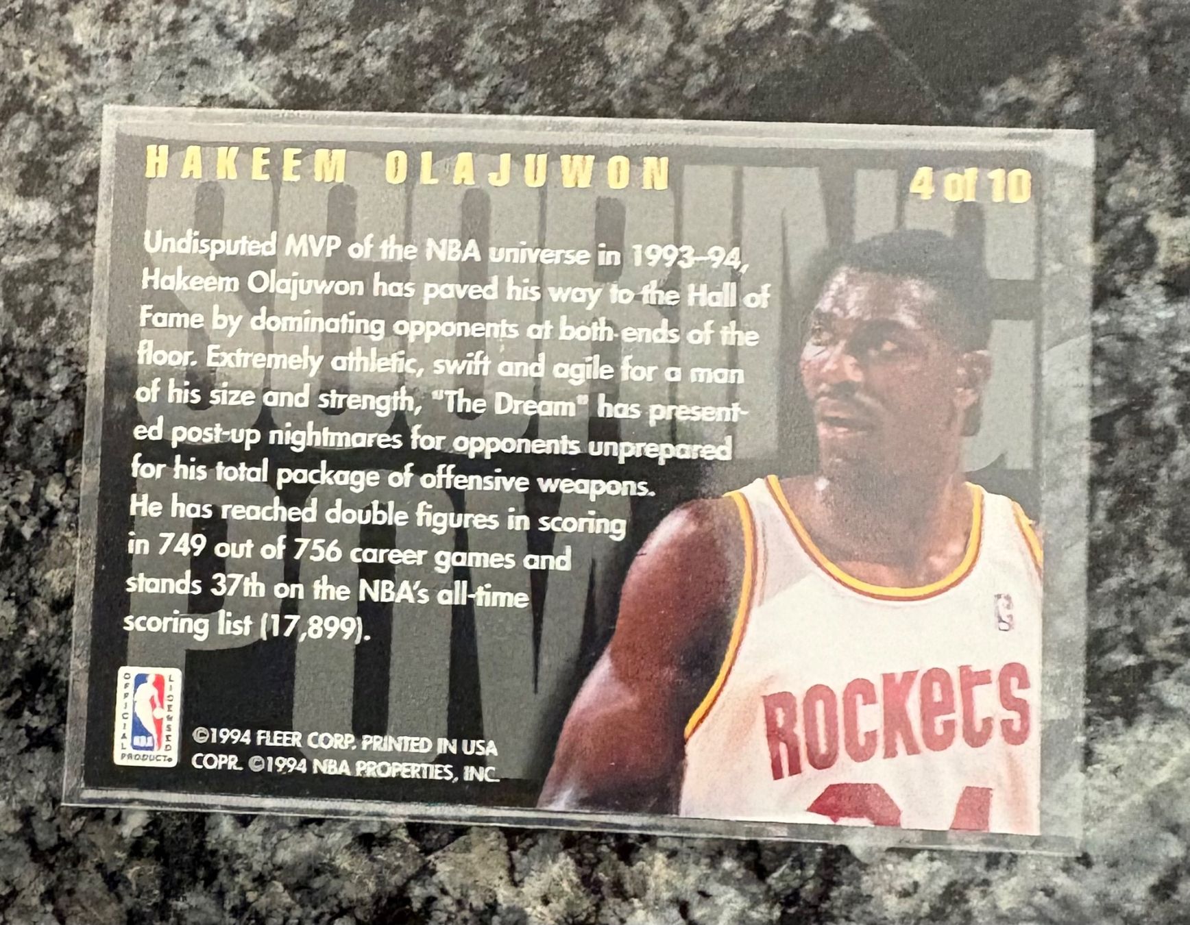 Nba Sammelbilder & Trading cards: NBA Hakeem Olajuwon Flair Scoring Power Card – Neu (gemäss Beschreibung) aus Muttenz von joba23 1