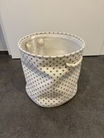 Aufbewahrungskorb cremeweiss mit grauen Sternchen