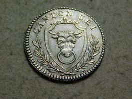 Kantonsmünze Uri 1811 - 4 Batzen, Silber, vorzüglich/unz