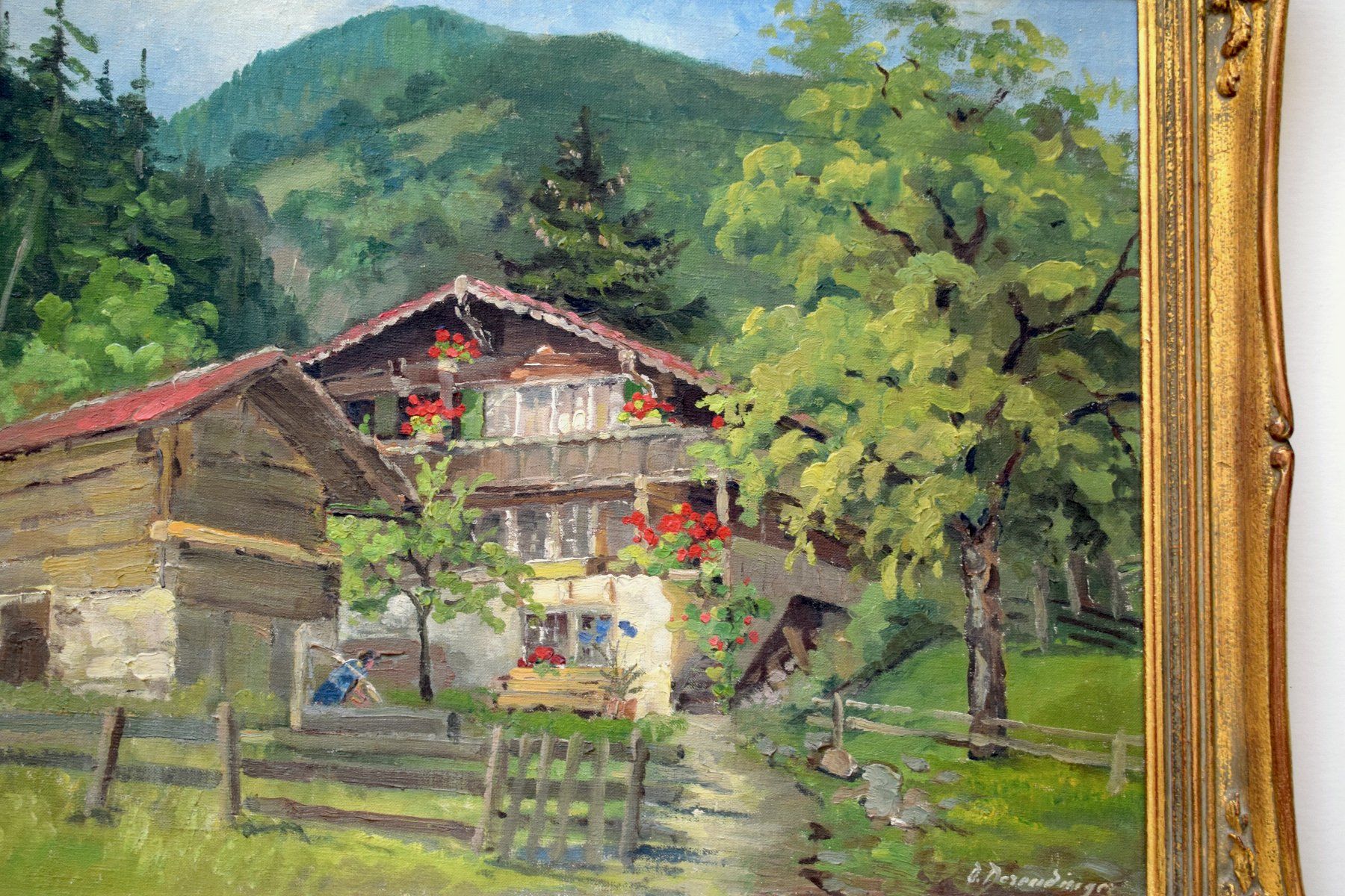Tableaux: TOP Olga Derendinger-Roux Brienzer Chalet Brienz Bern – D'occasion à Zürich par Kunstvoll 1