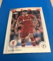 Topps Chrome Luis Díaz Liverpool Sammelkarte guter Zustand