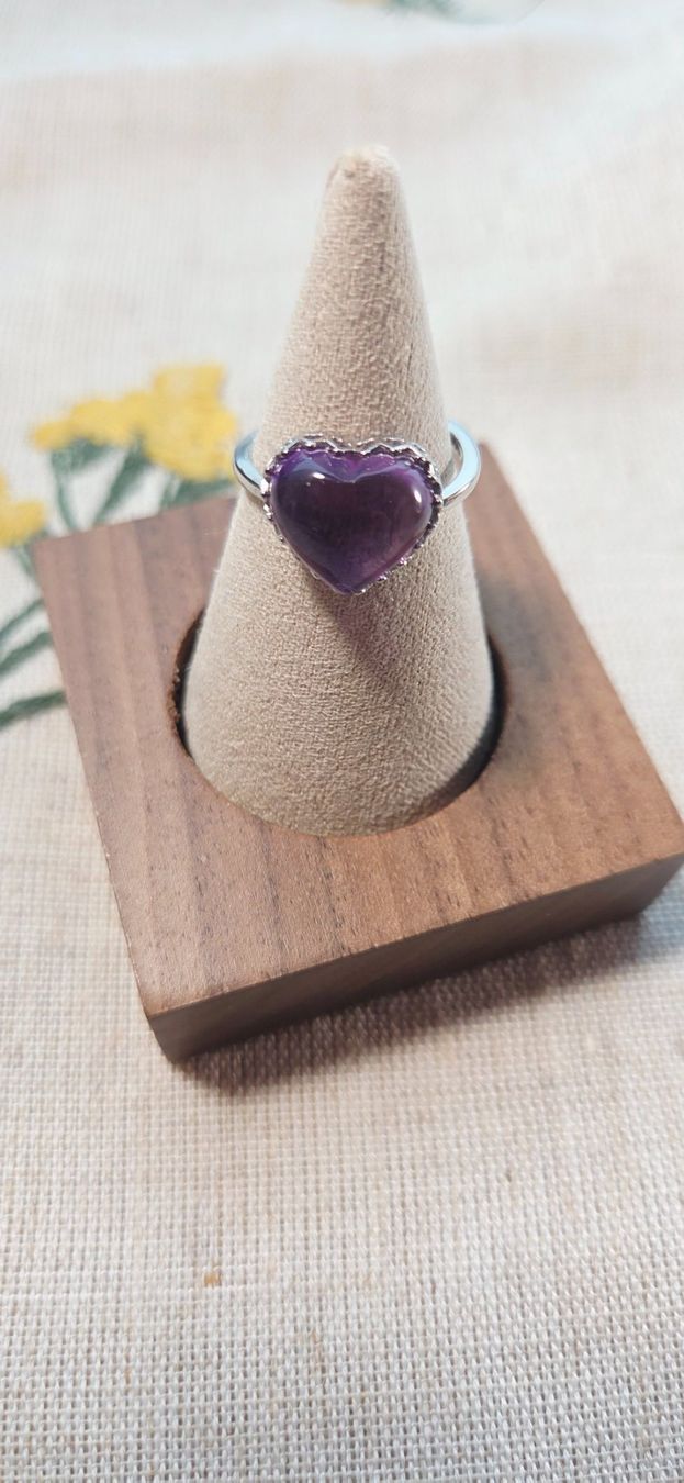 Anelli: NEW - S925 Amethyst Ring (Adjustable) – Nuovo (secondo la descrizione) da Zürich venduto da cin_wcf6 3