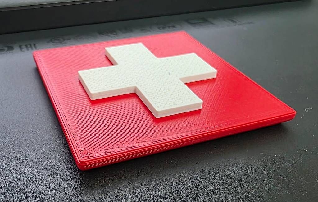 Calamite: Schweizer Flagge Kühlschrankmagnet – Nuovo (secondo la descrizione) da Büren NW venduto da gobulus 1