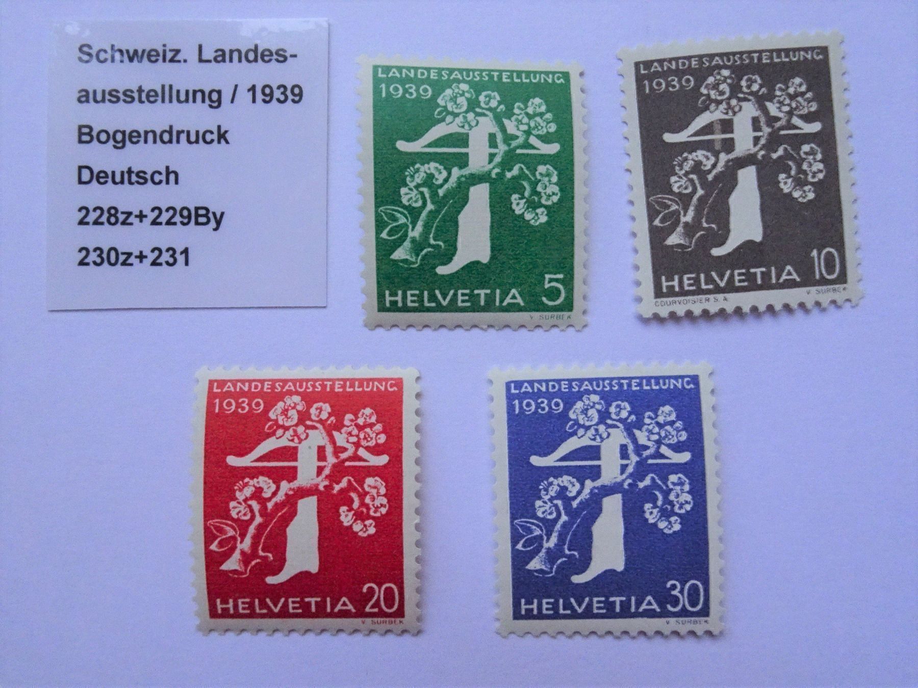 Alle Briefmarken: 1939** – Neu (gemäss Beschreibung) aus Aadorf von Chnorli-Furz