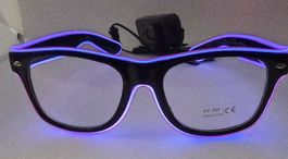 LED-Brille Neon Blue Frame