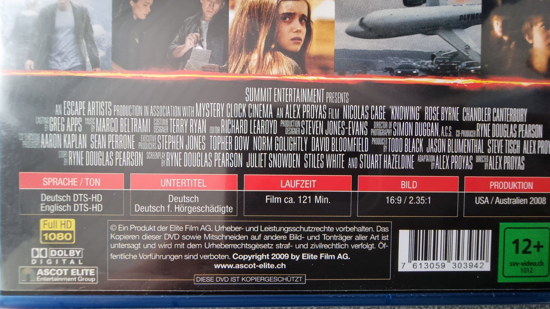 Tutti i DVDs: Blu Ray - Knowing - Nicolas Cage – Usato da Oetwil am See venduto da fineli2 1