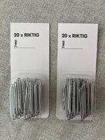 2x IKEA RIKTIG Gardinenhaken NEU
