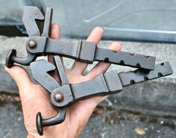 antik Torfeststeller TÜRFESTSTELLER 1 Gusseisen punze 3B
