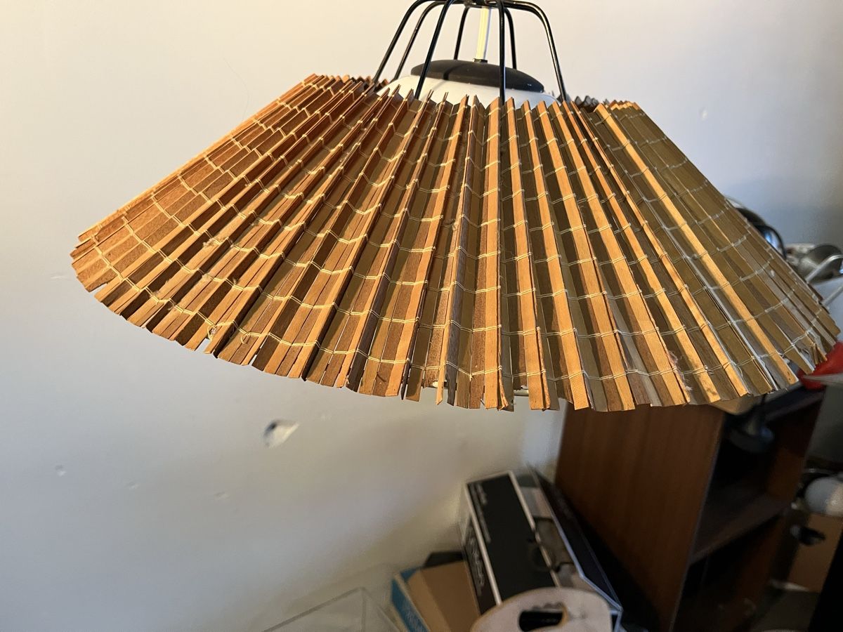 Kronleuchter & Deckenlampen: Mid Century Kugellampe mit Bastschirm vermutlich Temde – Gebraucht aus Bern von fotolog111 9