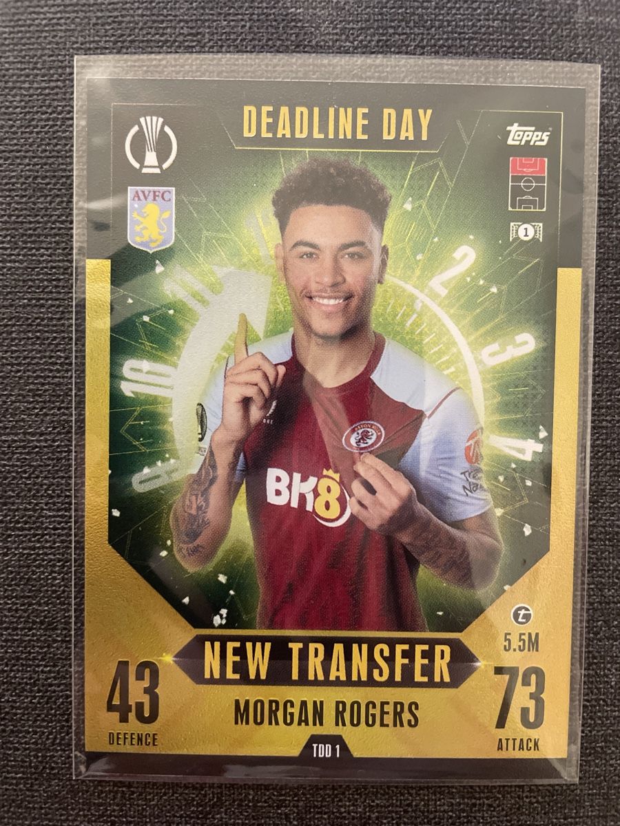 Topps Cartes à collectionner: Topps Match Attax Morgan Rogers Aston Villa – Neuf (Voir description) à Burgdorf par Sports_Cards_3400