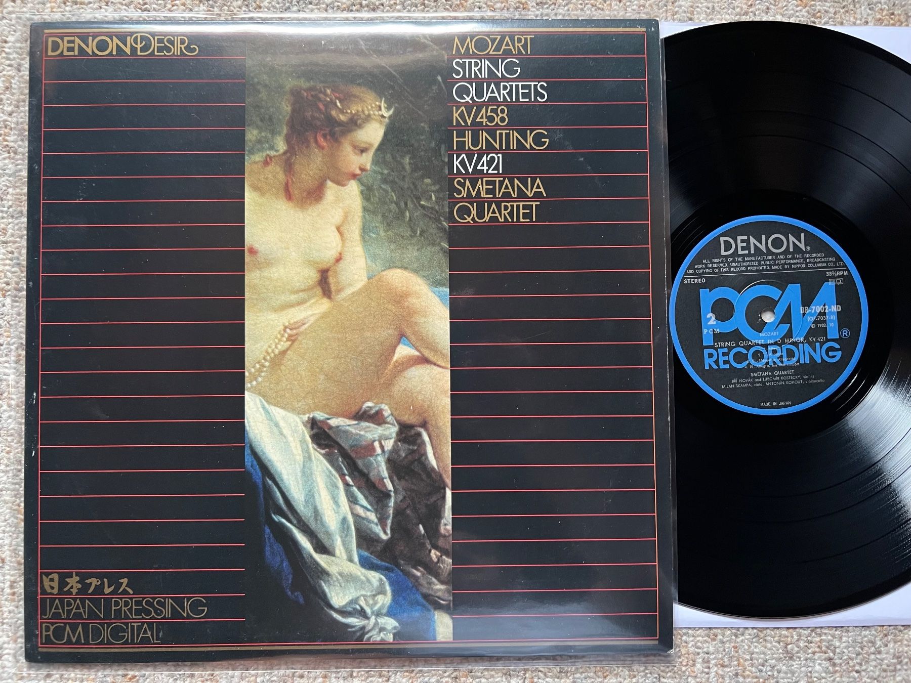 Dischi in vinile: Mozart Smetana Quartet String Quartets Japan LP GEWASCHEN – Usato da Unterseen venduto da vinylmore