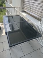 Neuwertiger Ausziehtisch Glas Anthrazit Hespéride