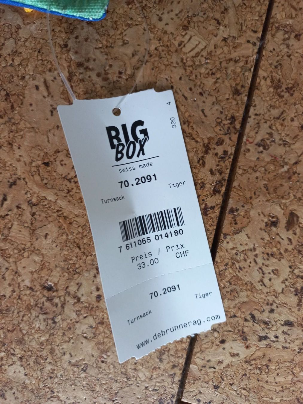 Borse & Zaini: Big Box Turnsack "Weisse Tiger" neu – Nuovo e nell'imballaggio originale da Oberuzwil venduto da venditum. 1