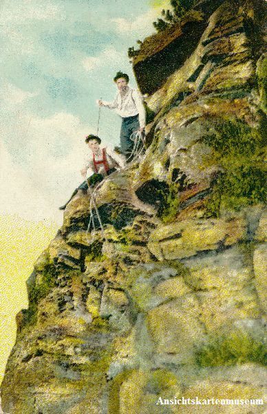 Ansichtskarten: Seilschaft + 1909 – Gebraucht aus Emmenbrücke von teestube