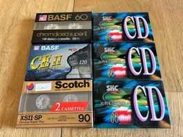 Kassetten NEU BASF CR-SII SKC CD60 6 MC NEU rare