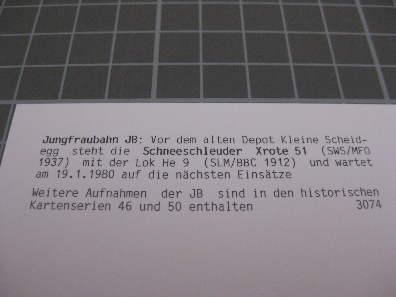 Cartoline postali: AK Kleine Scheidegg mit Schneeschleuder – Nuovo (secondo la descrizione) da Malters venduto da Marosko 2
