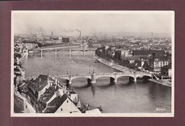BASEL - Rheinbrücke - 1937