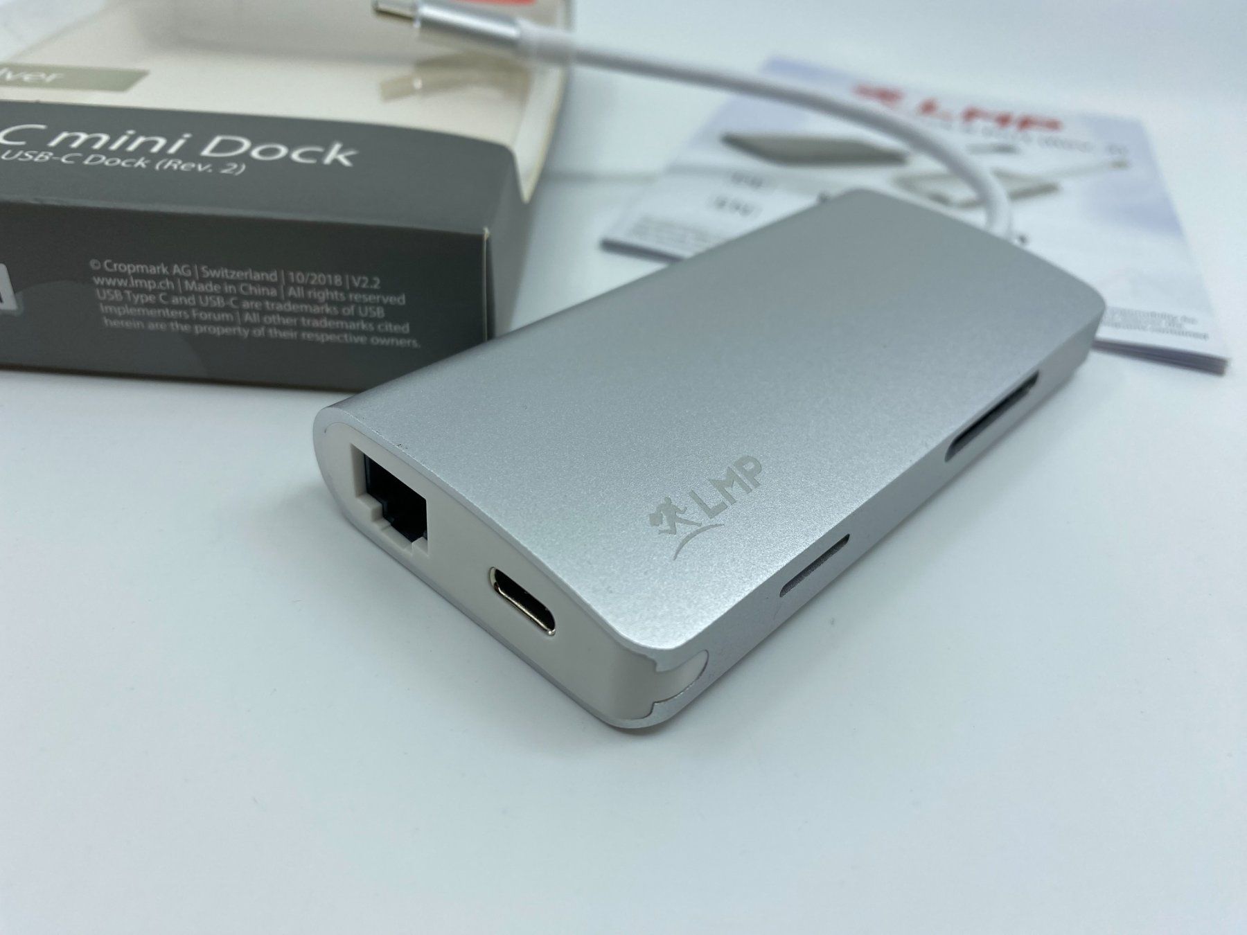 Docking station: LMP Dockingstation USB-C Travel Dock Silber – Nuovo (secondo la descrizione) da Langwiesen venduto da Restposten-24 2