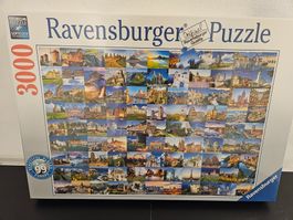 Neu - Ravensburger - Puzzle 3000 - 99 Places of Europa