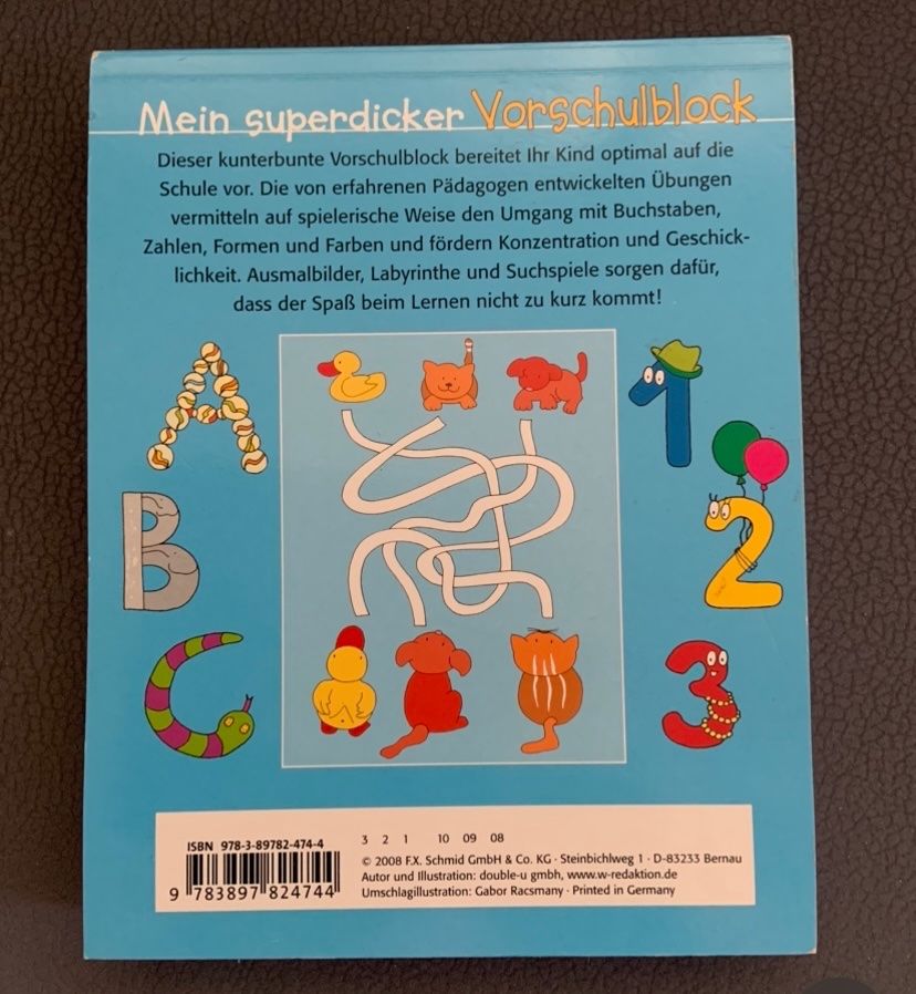 Schreibblöcke: NEU Mein superdicker Vorschulblock ab 5 Jahren – Neu (gemäss Beschreibung) aus Biberen von Badakab 1