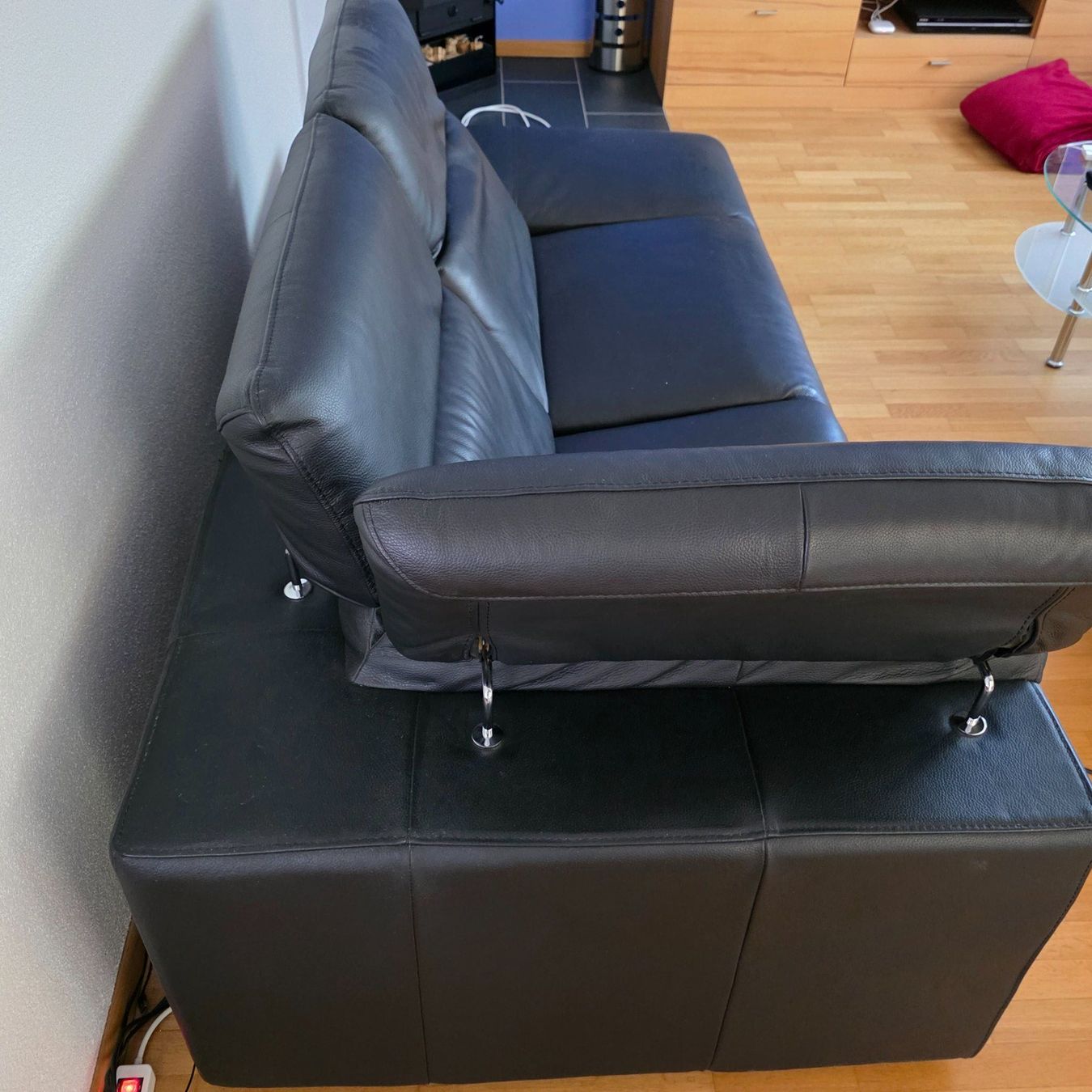 Sofas: Sofa Leder Schwarz – D'occasion à Islikon par silvanmario 3