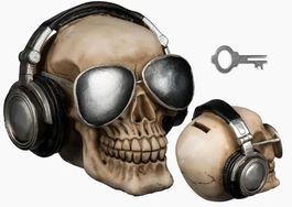 Spardose - Sparkasse Totenkopf