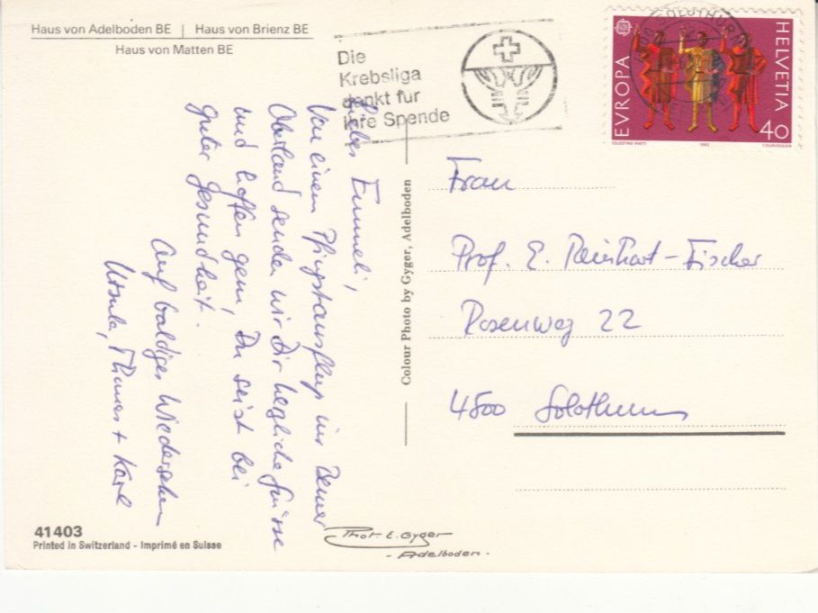 Ansichtskarten: Ballenberg 1982 – Gebraucht aus Bürglen TG von StampGraf 1