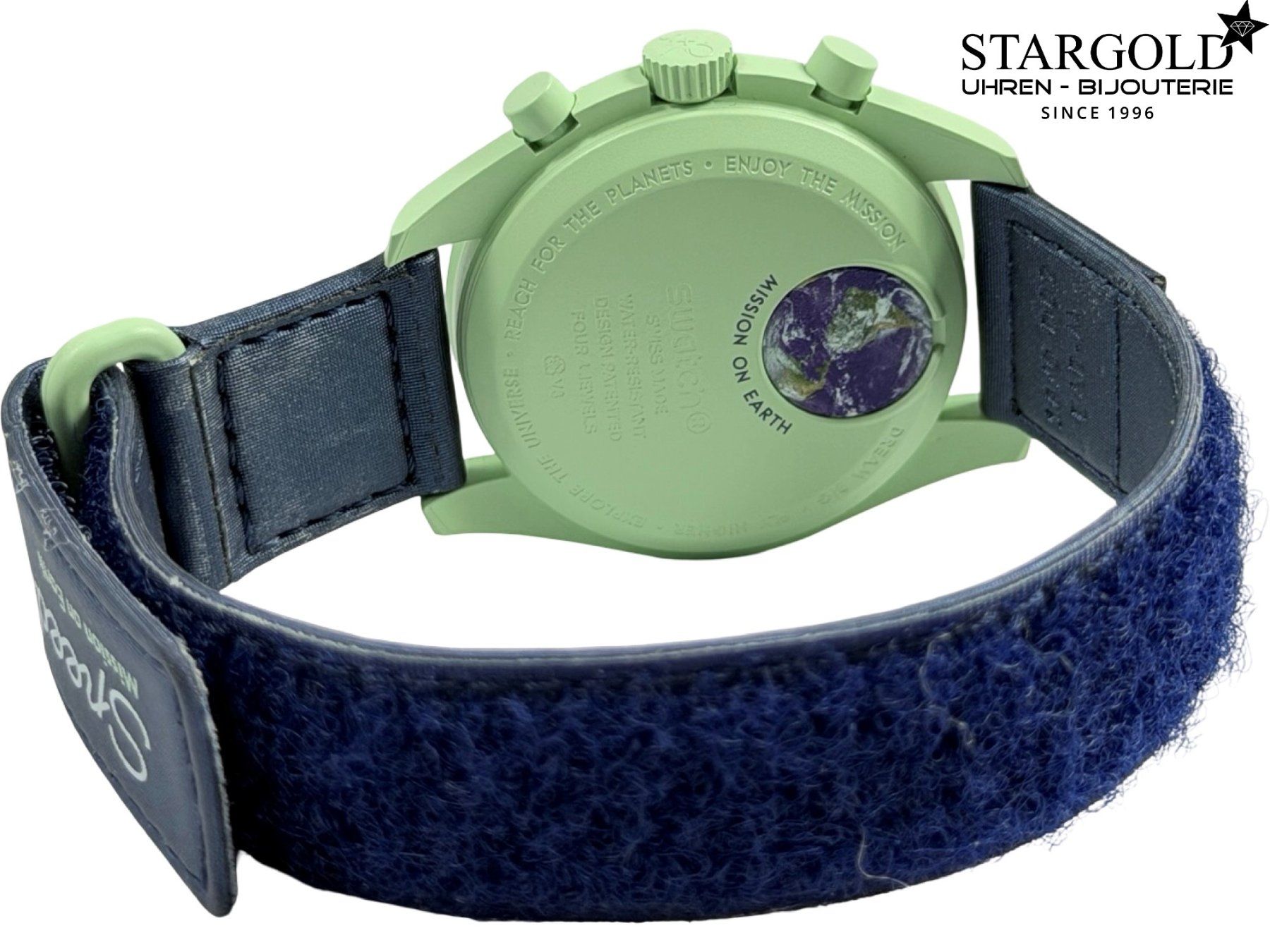 Swatch Uhren: Swatch Moonswatch "Mission On Earth" - SO33G100 – Gebraucht aus Zürich von Stargold-Uhren 5