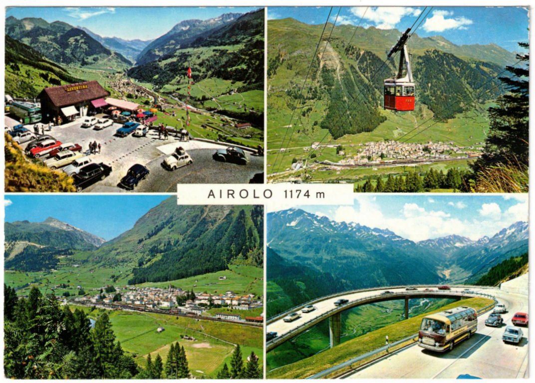 Cartoline postali: Airolo - 4 Bild AK – Usato da Binningen venduto da Mountainrider