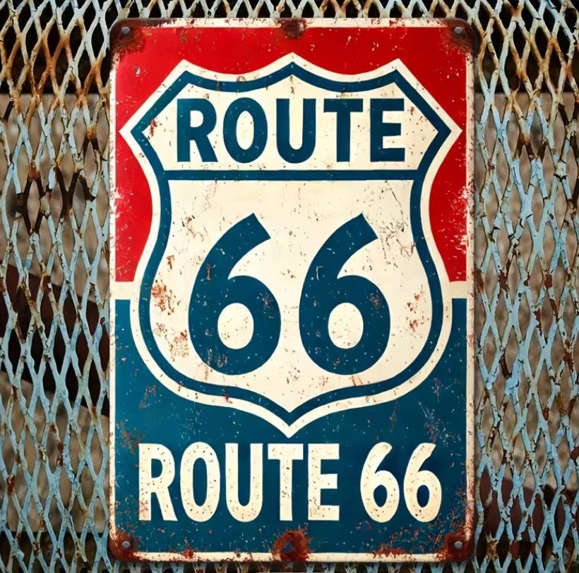 Schilder: Schild Route 66 – Neu und originalverpackt aus Gerlafingen von Tsuru
