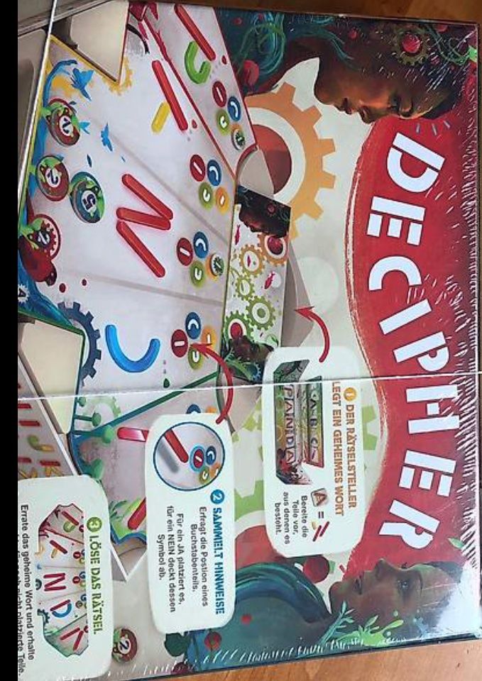 Giochi: Neues Spiel Decipher Buchstabenrätsel – Nuovo e nell'imballaggio originale da Langendorf venduto da Felix2017 1