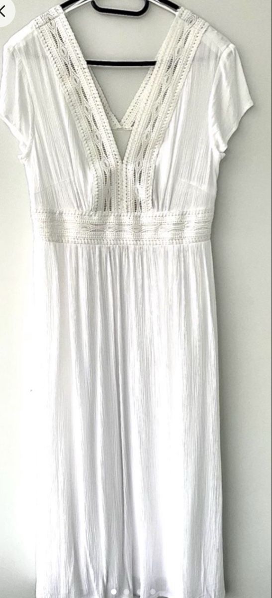 Vestiti: weisses Sommerkleid M – Nuovo (secondo la descrizione) da Hünenberg See venduto da Saide27