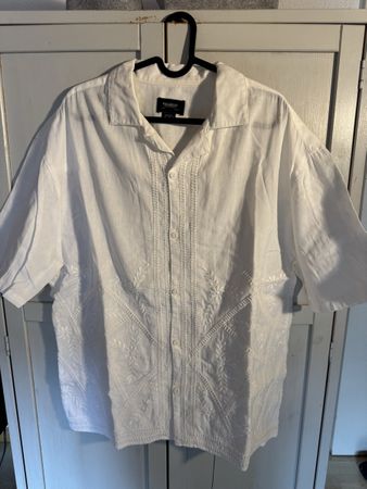 Pull&Bear Sommerhemd, Weiss Grösse M