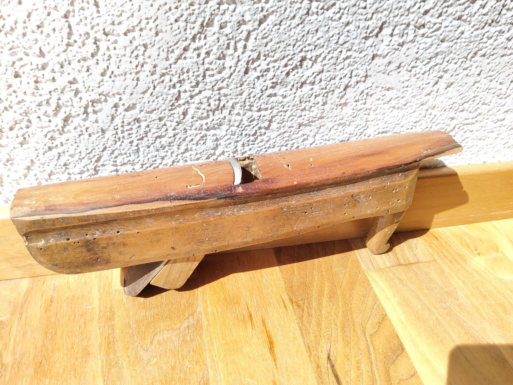 Alle Werkzeuge: Ancien rabot de tonnelier signé – Gebraucht aus Malleray von Broc-Mo 1