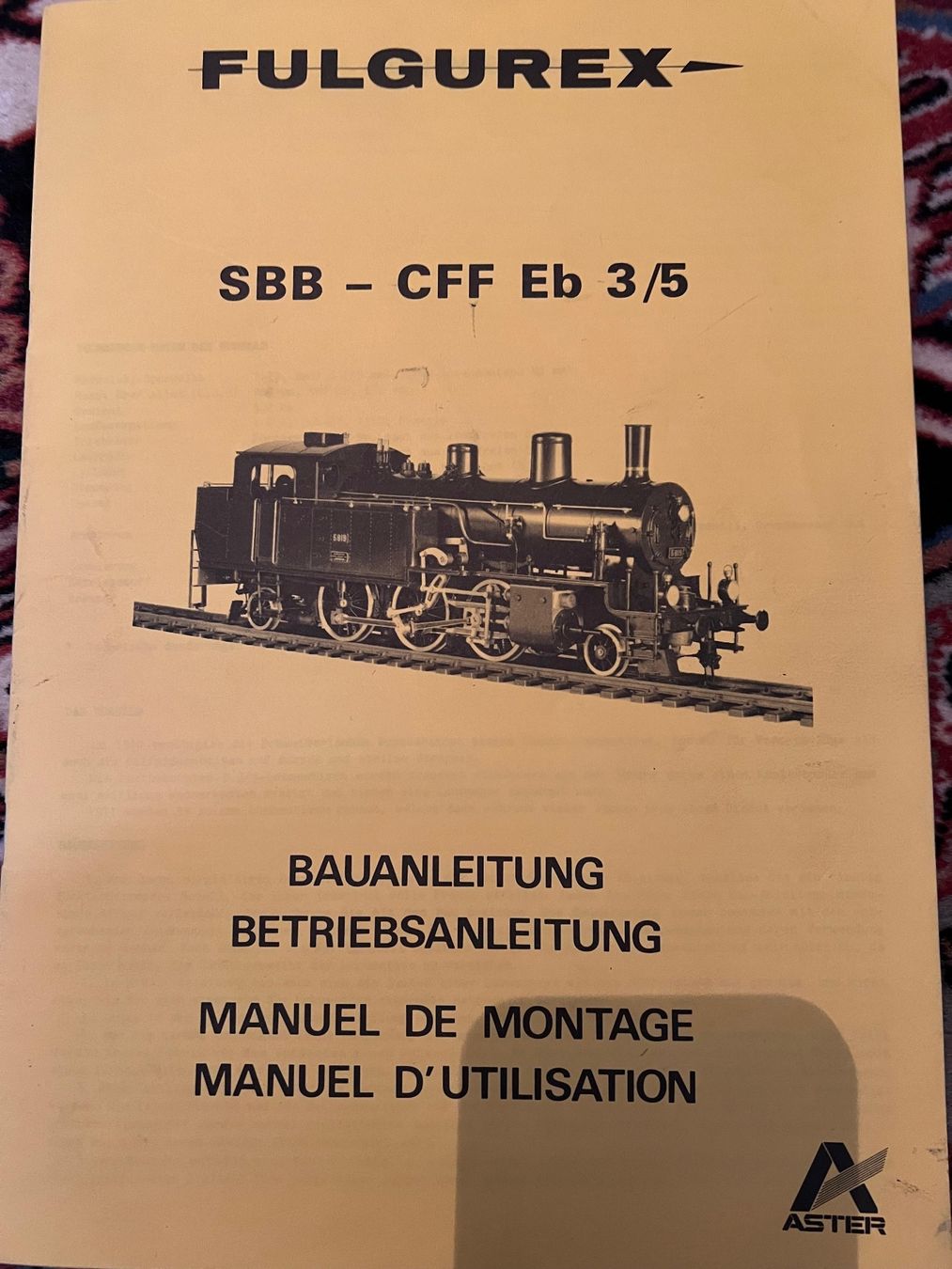 Fulgurex Modellini di ferrovie: superbe kit complet FULGUREX / ASTER CFF EB 3/5 – Usato da Lausanne venduto da cat_656q 6