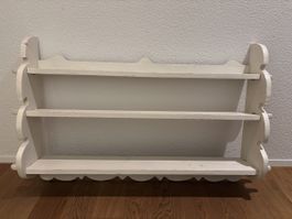 Wandregal Holz weiss 3 Etagen mit Stecksystem gebraucht