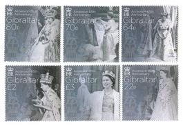 Briefmarken "Königin Elisabeth II." Gibraltar.